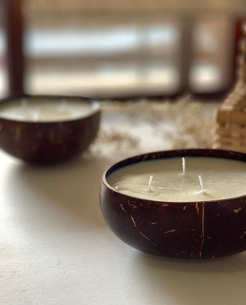 Coconut Shell Candles - 15 Oz