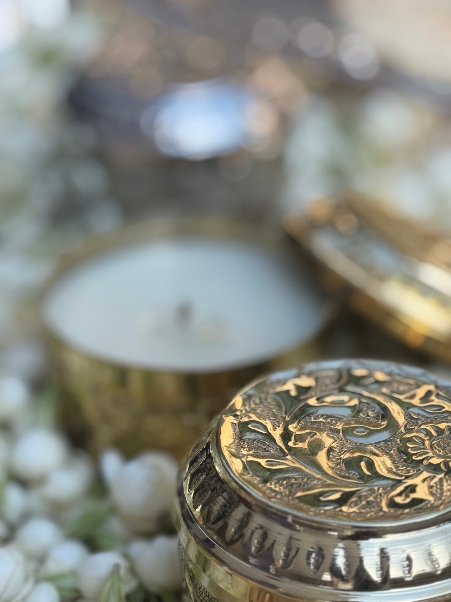Noor Heritage Brass Candle (Limited Edition) - Gift box of 2